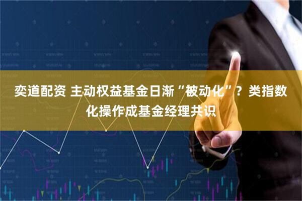 奕道配资 主动权益基金日渐“被动化”？类指数化操作成基金经理共识