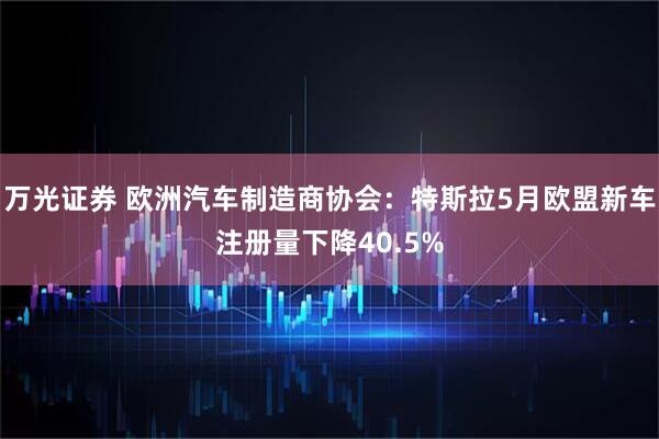 万光证券 欧洲汽车制造商协会：特斯拉5月欧盟新车注册量下降40.5%